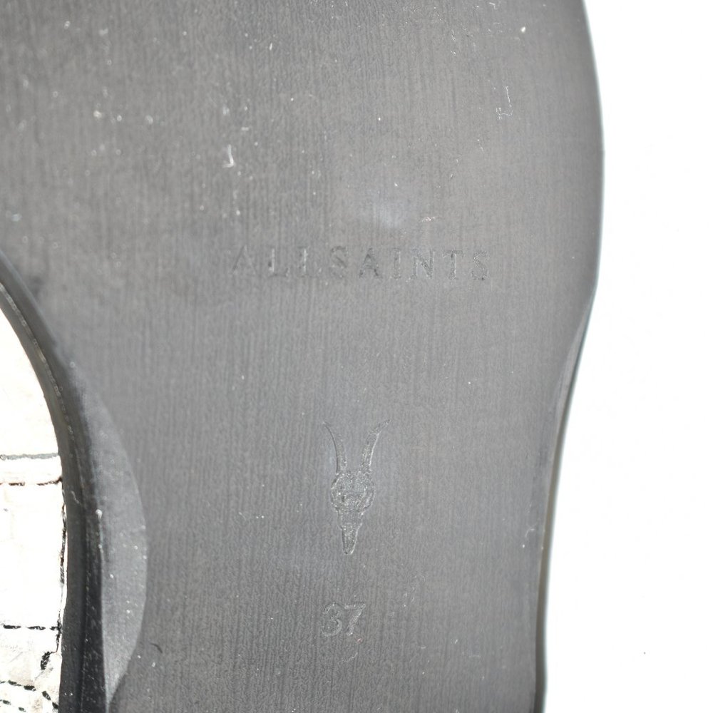 Allsaints Darcy Cutout Pointed Python Leather Boo… - image 8